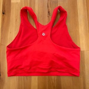 Lululemon coral long line sports bra